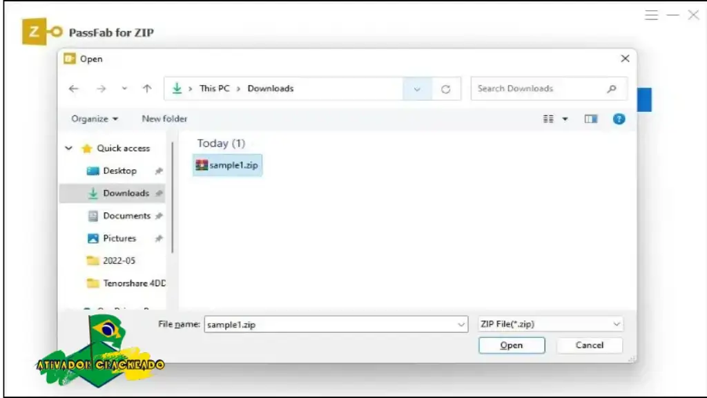 PassFab for ZIP Ativador Crackeado
