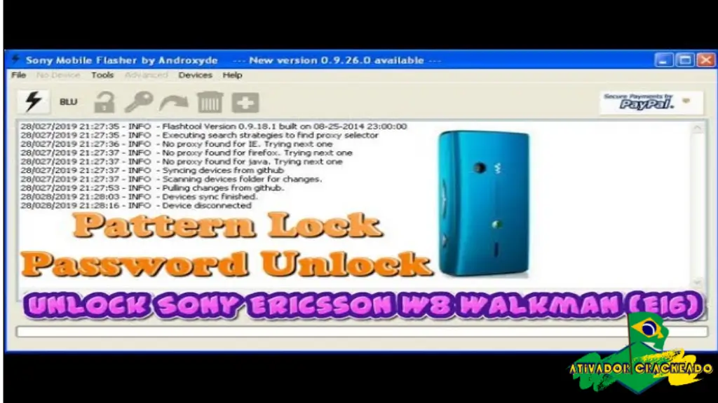 Sony Walkman E16i Screen Lock Reset File Grátis Crackeado