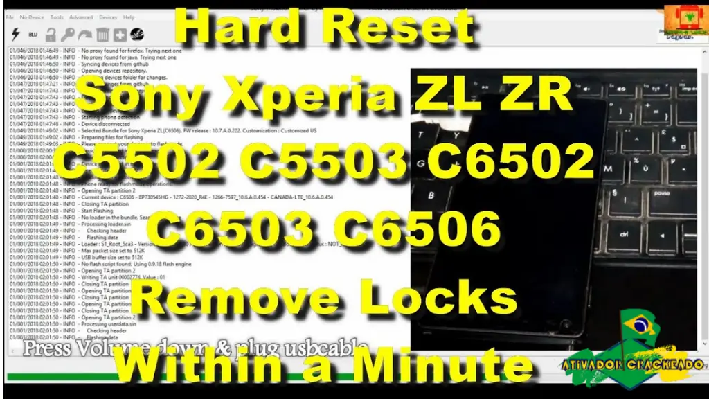Sony Xperia C5502 Screen Lock Reset File Grátis Crackeado