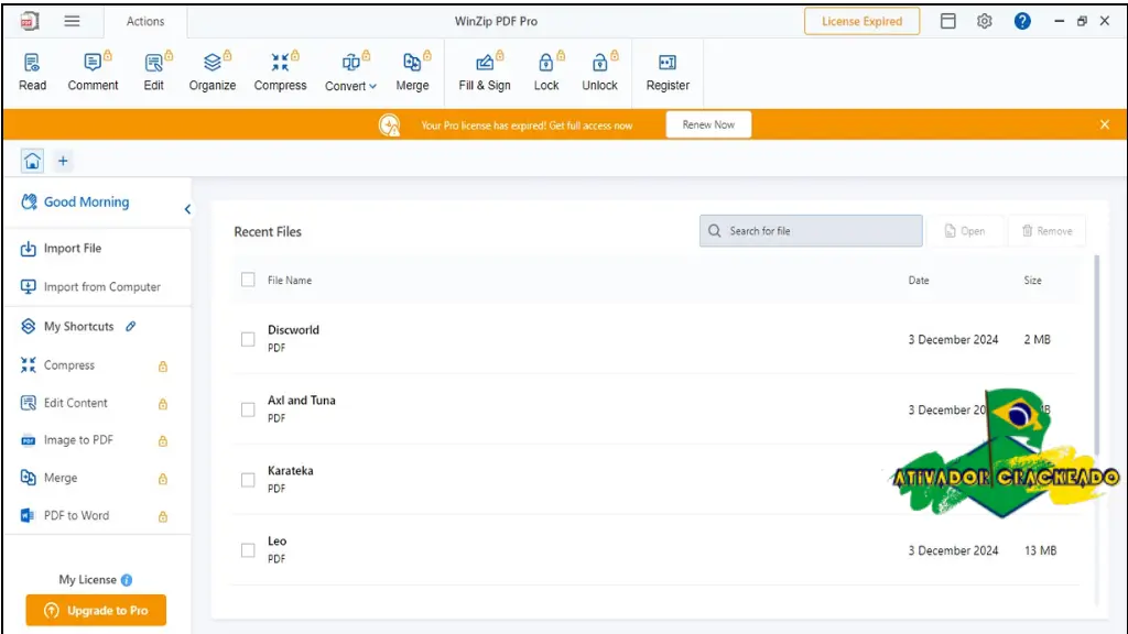WinZip Pro Grátis Crackeado