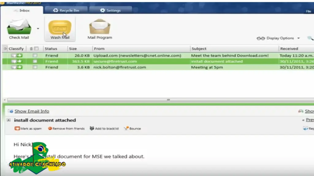 Firetrust Mailwasher Pro Grátis Ativador Crackeado