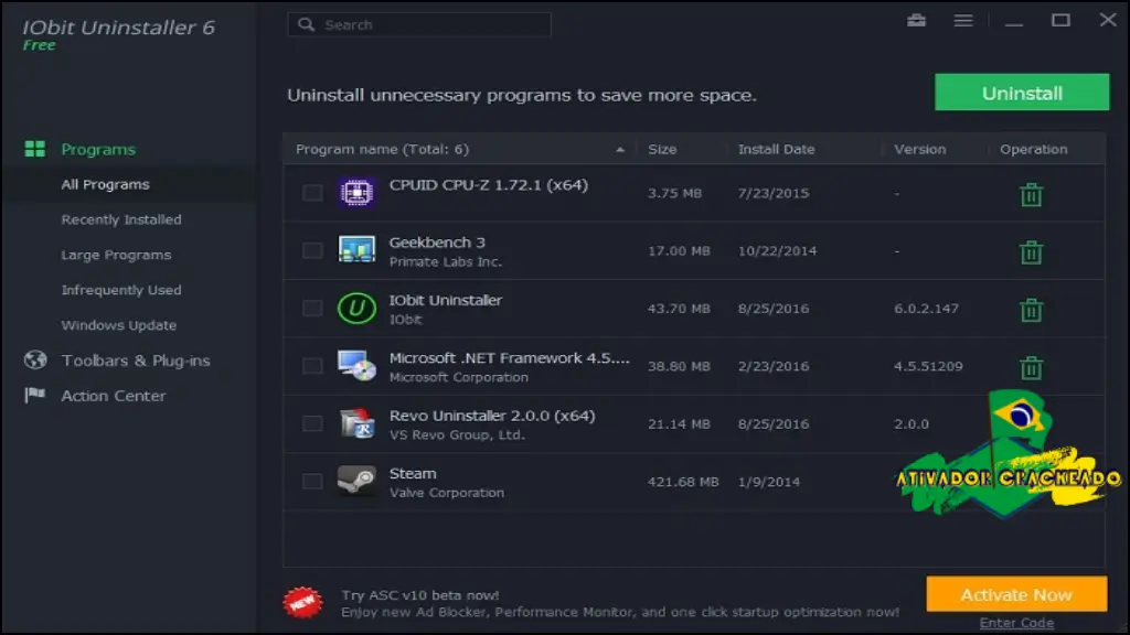 IObit Uninstaller Pro Grátis Crackeado