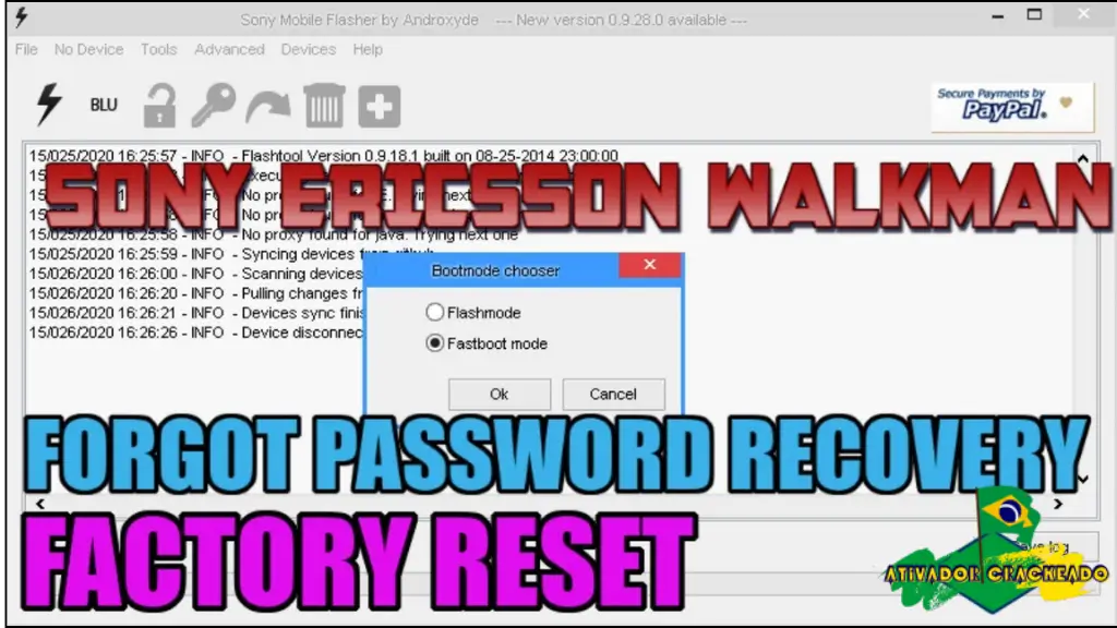 Sony Walkman WT19a Screen Lock Reset File Grátis Crackeado