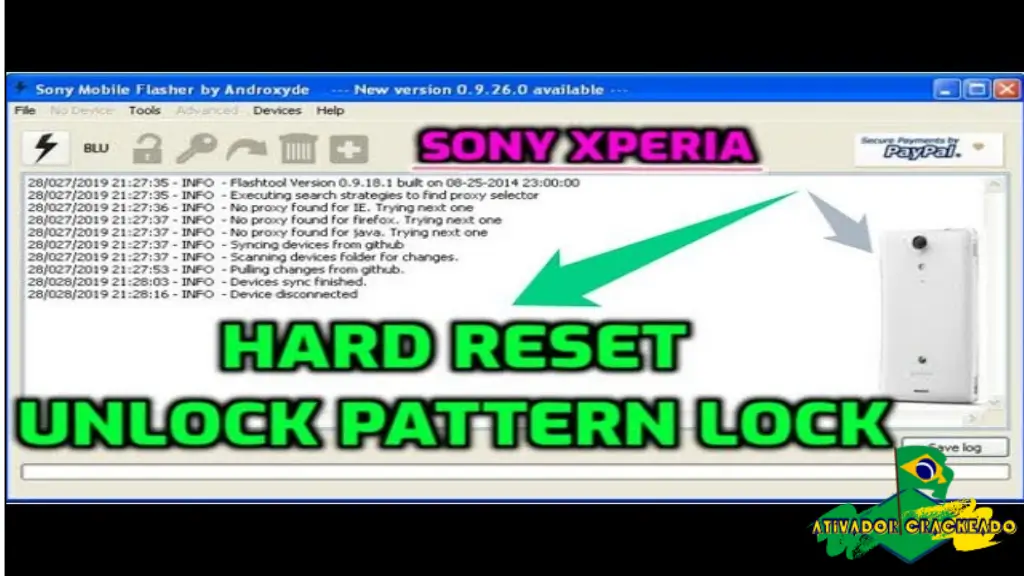 Sony Xperia LT29i Screen Lock Reset File Grátis Crackeado