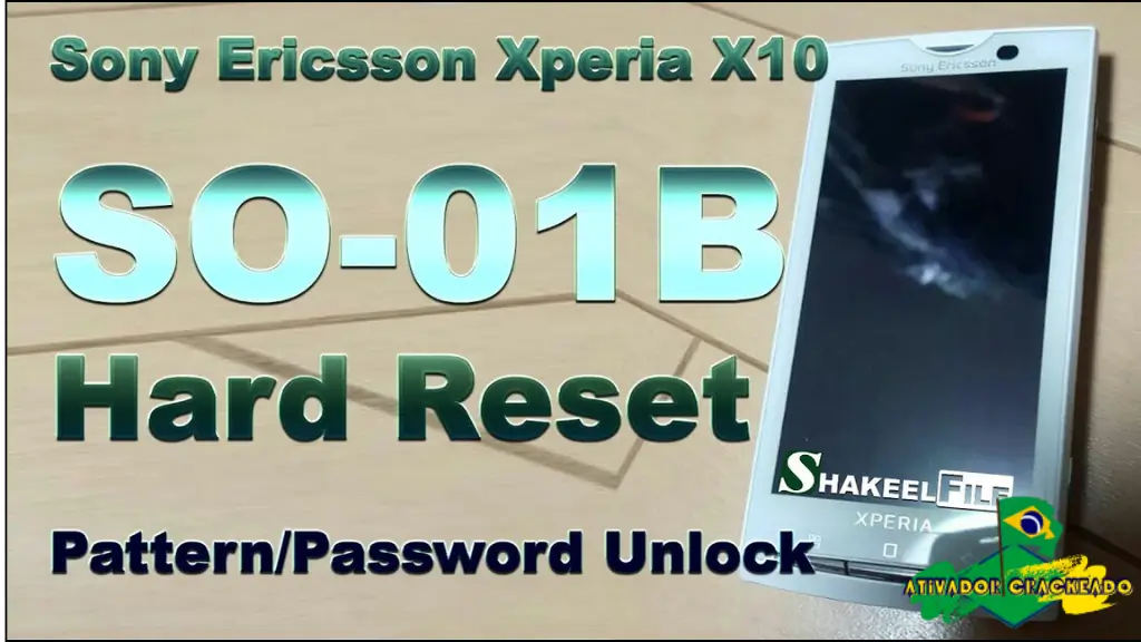 Sony Xperia X10i Screen Lock Reset File Grátis Crackeado