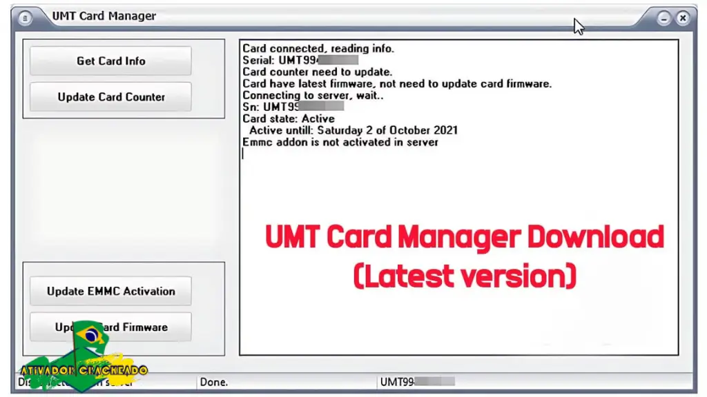 UMT Card Manager Ativador Crackeado