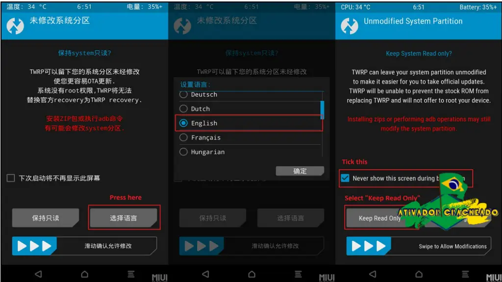 Xiaomi Redmi S2 TWRP Grátis Crackeado