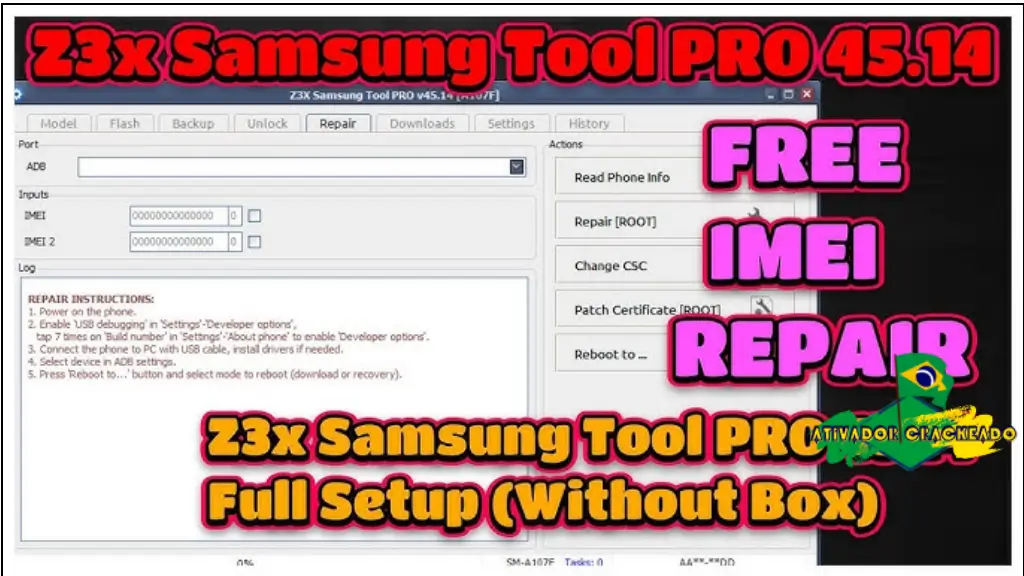 Z3X Samsung Tool PRO Grátis Crackeado