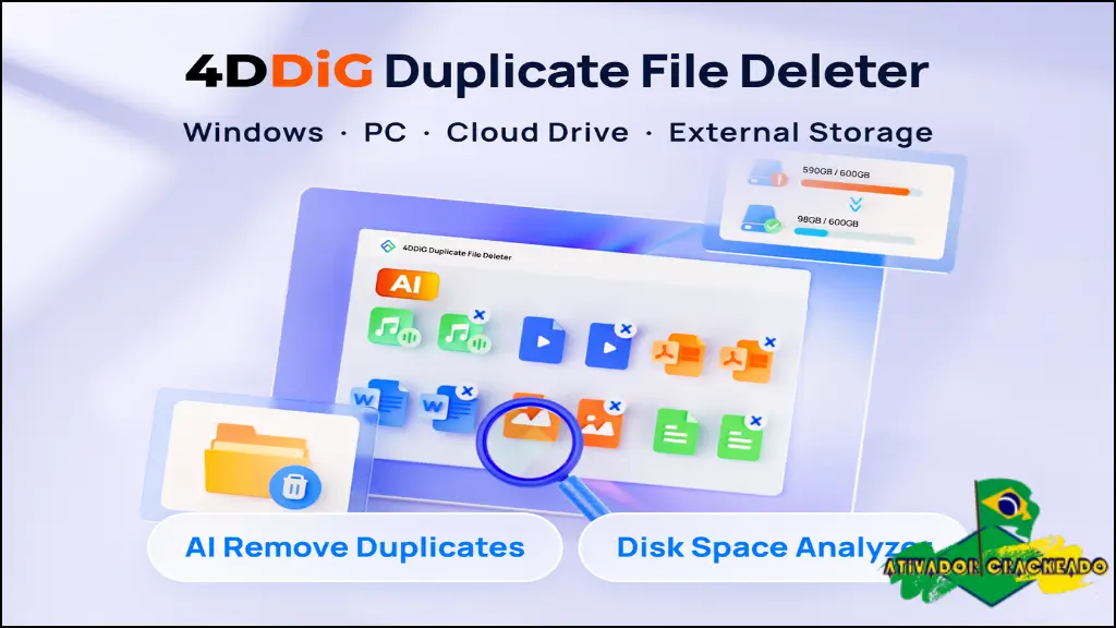 4DDiG Duplicate File Deleter Grátis Crackeado