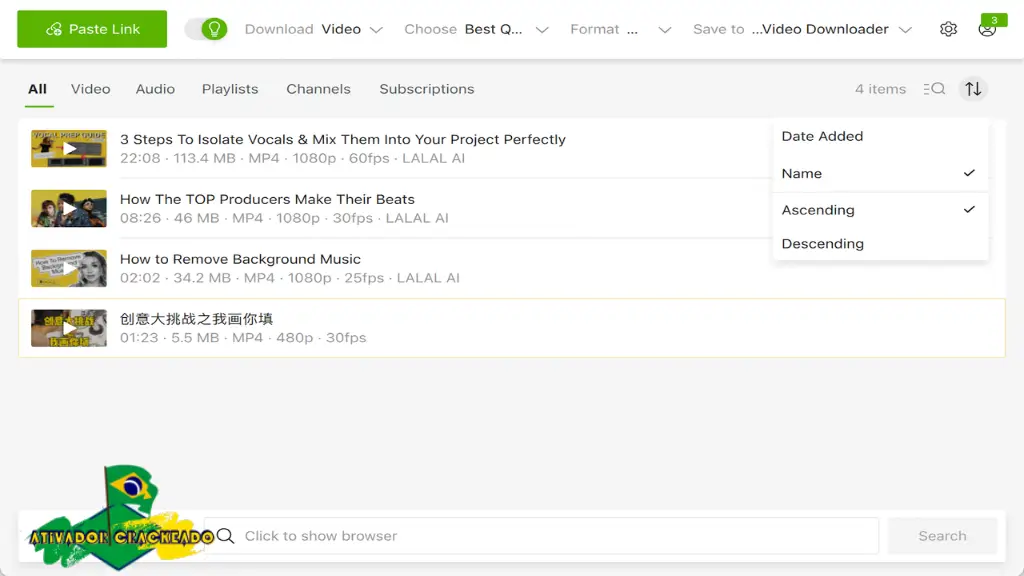 4K Video Downloader Plus Grátis Ativador Crackeado