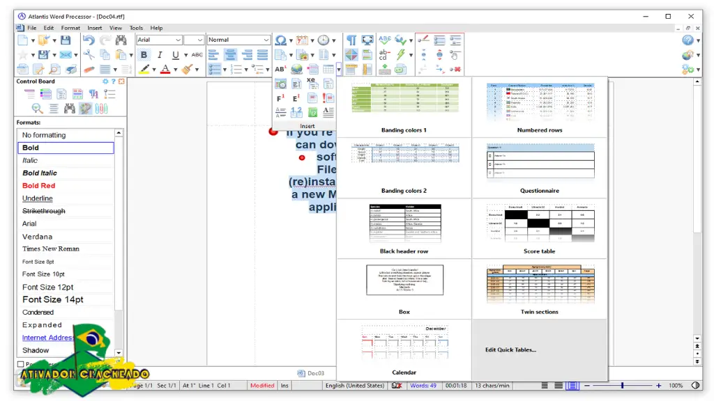 Atlantis Word Processor Grátis Ativador Crackeado