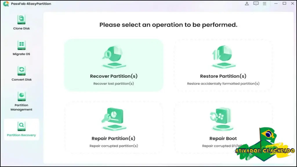 PassFab 4EasyPartition Grátis Crackeado